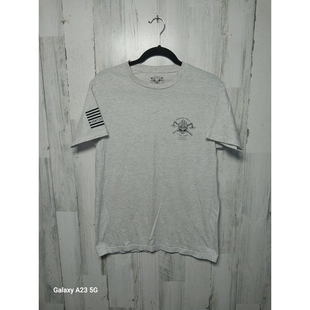 Howitzer Style Men's T-Shirt Heart Of Warrior Military Grunt Medium